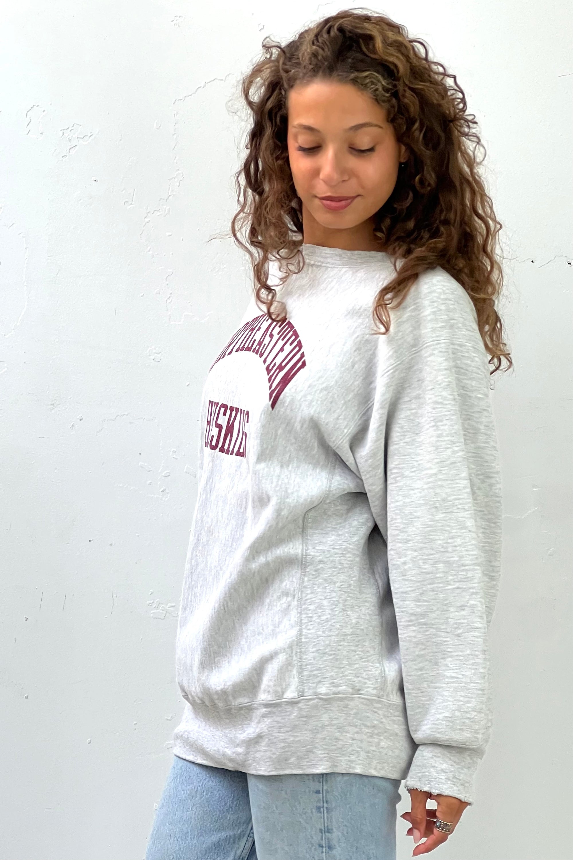 Vintage NorthEastern Champion Reverse Weave Sweatshirt Selected by Anna Corinna