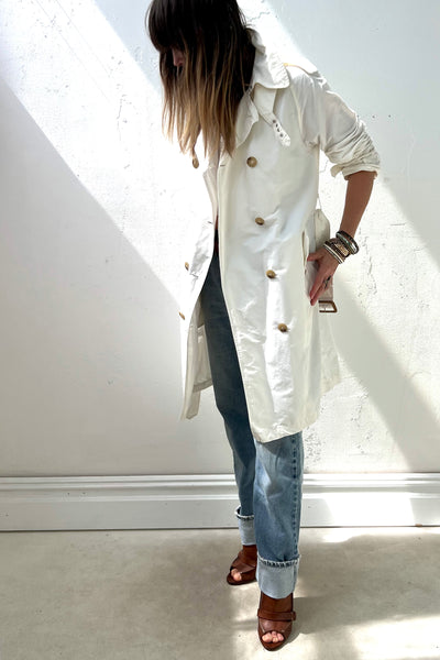 Ralph Lauren Cotton 90s Trench Vintage