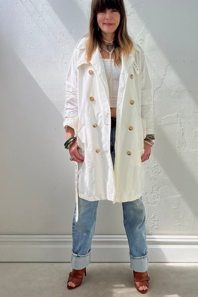 Ralph Lauren Cotton 90s Trench Vintage