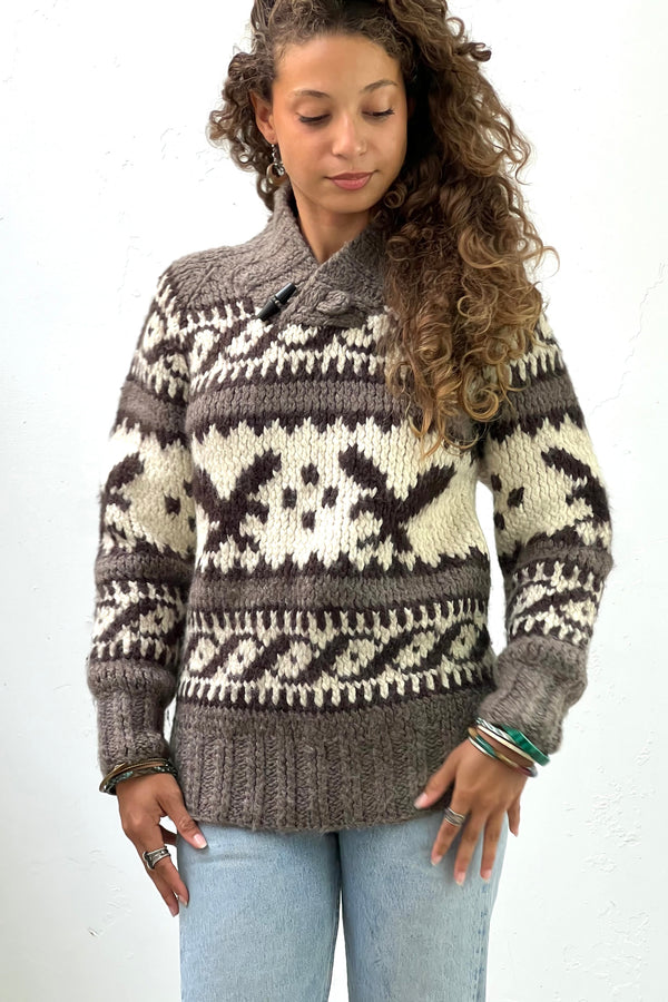 Vintage Adirondack Eagle Sweater, Wool blend