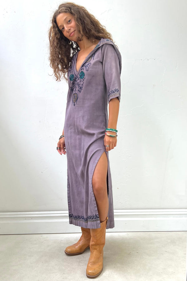 Vintage Embroidered Tunic Dress, Cotton