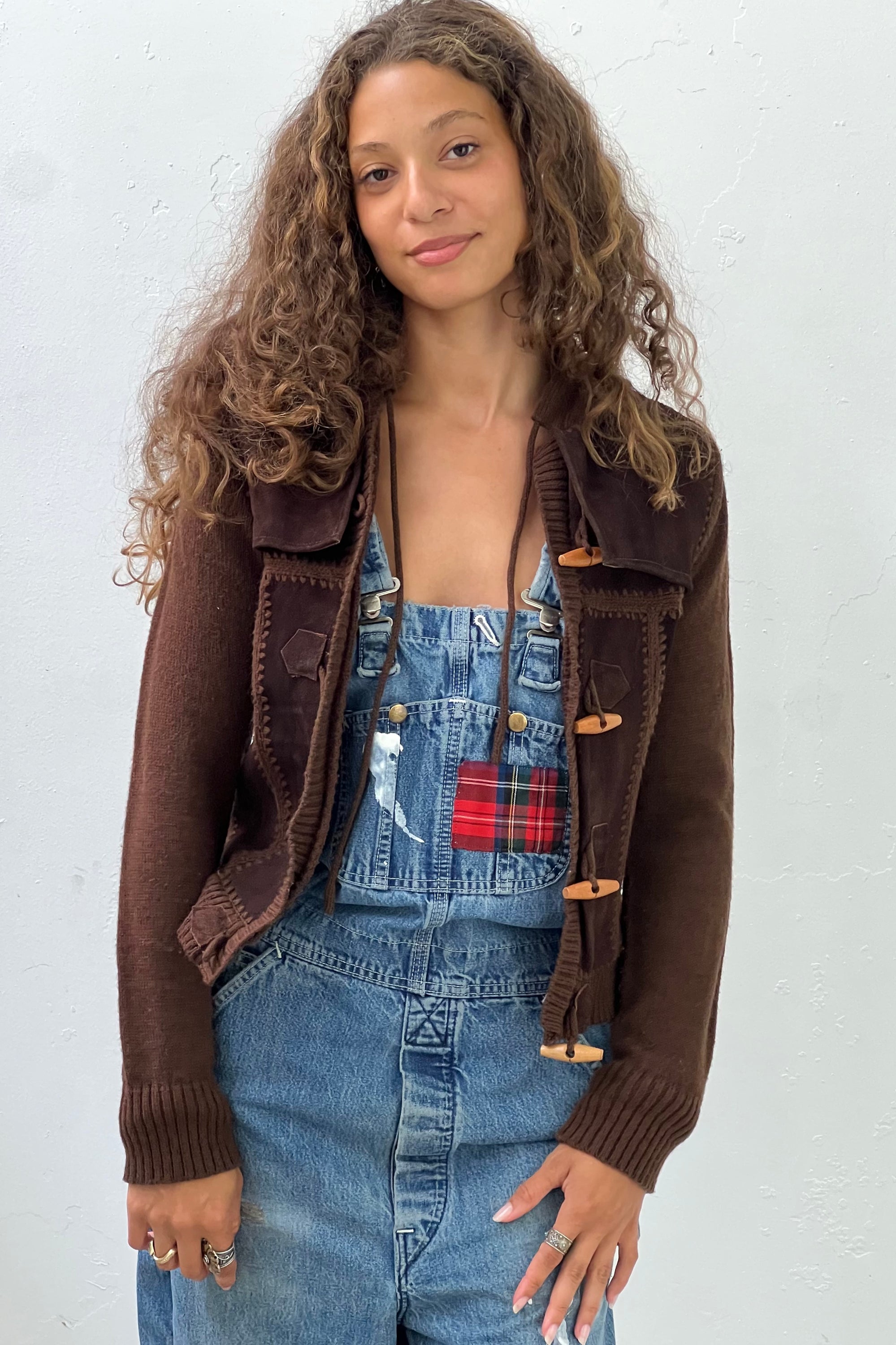 Vintage Suede Sweater Jacket Selected by Anna Corinna