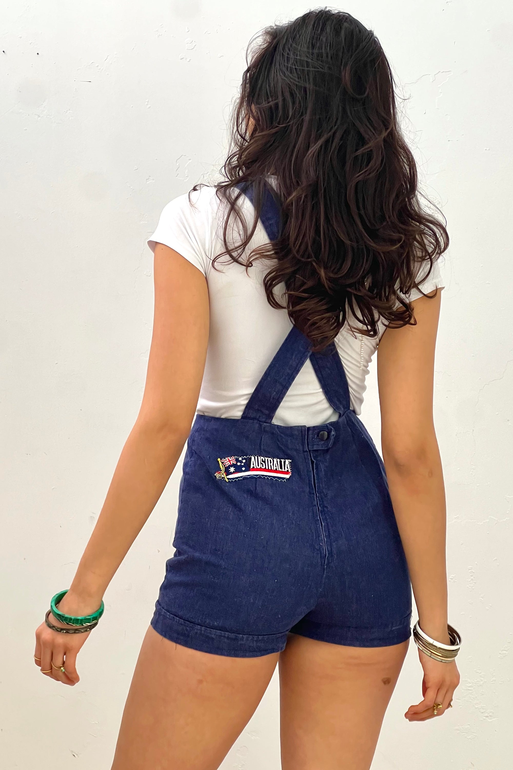 Anna Corinna Reworked Vintage Denim Overall Shortys