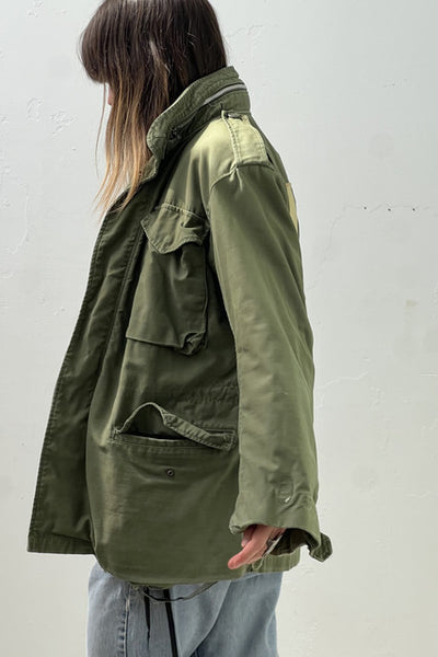 Army Cotton 60s Field Jacket Hand Embroidered Chinese Silk Patch Reworked Vintage