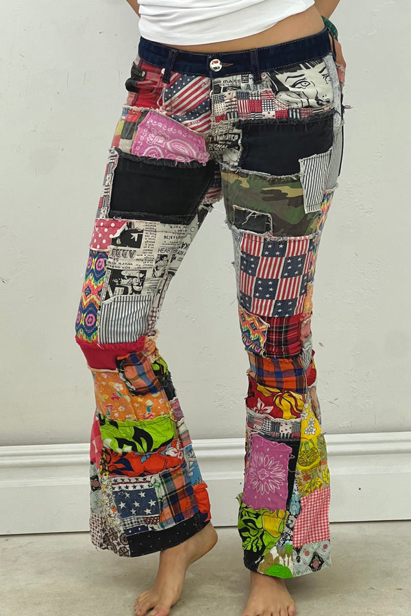 Vintage Patchwork Pants, size 31