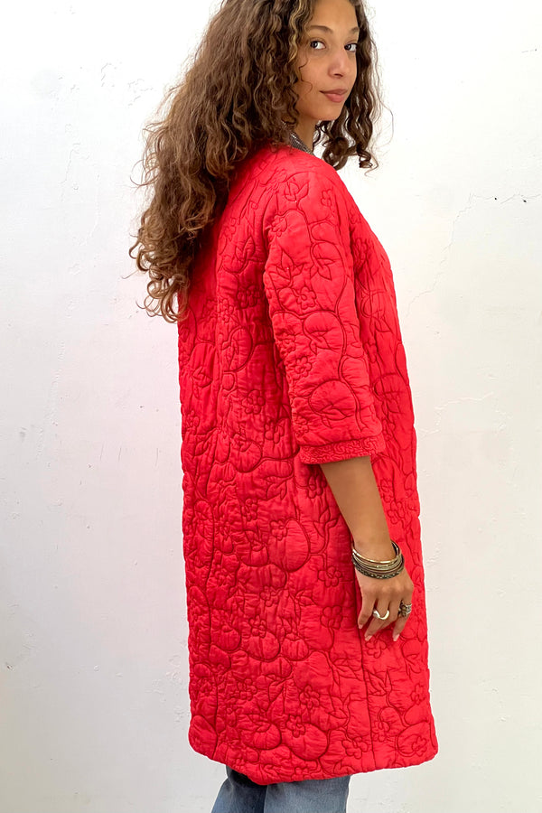 Vintage Silk Quilted Jacket, Silk Blend