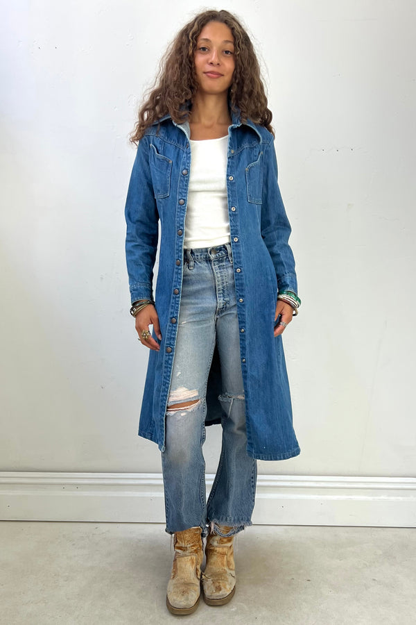 Vintage LandLubber Denim Jacket or Dress, Cotton