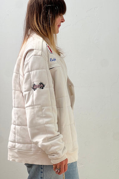Ralph Lauren Cotton 90s Polo Motorsport Quilted Track Racing Jacket Vintage