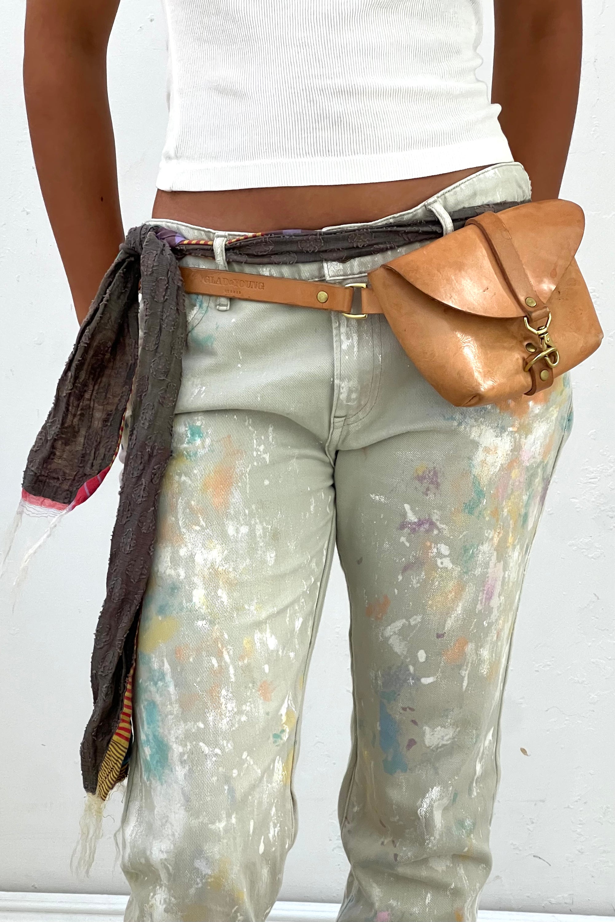 Vintage Leather Belt Bag Selected by Anna Corinna