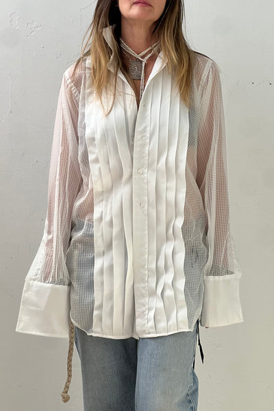 Tux Sheer 60s Top Vintage