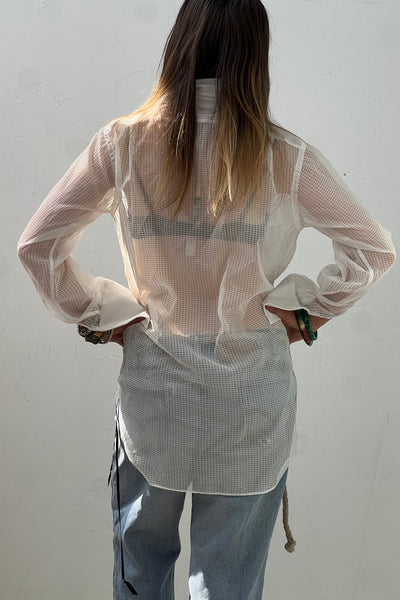 Tux Sheer 60s Top Vintage