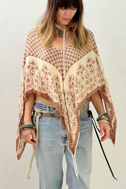 Levis Silky Y2K Poncho Top Reworked Vintage