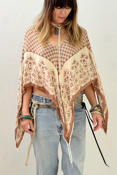 Levis Silky Y2K Poncho Top Reworked Vintage