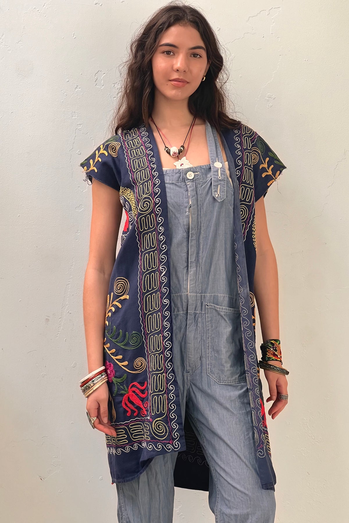 Anna Corinna Reworked Embroidered Jacket, Cotton