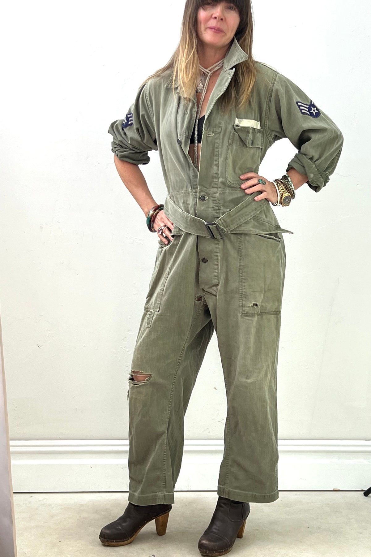 Army Twill 60s Jumpsuit Vintage