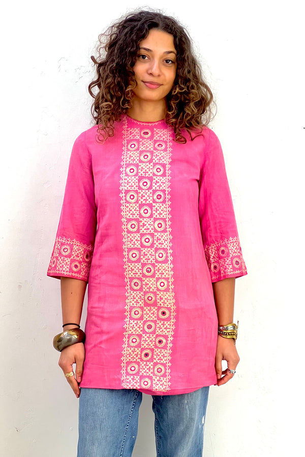 Vintage Embroidered Tunic, Cotton
