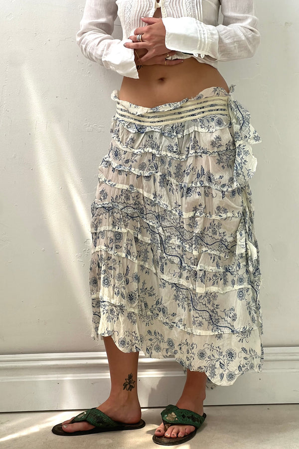 Vintage Voile Skirt, size L
