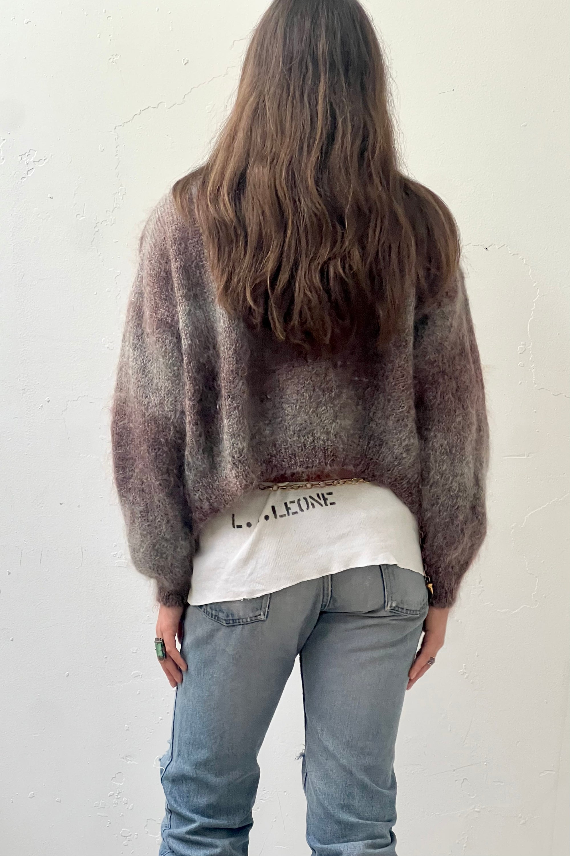 Vintage Fuzzy Cardi Sweater Selected by Anna Corinna