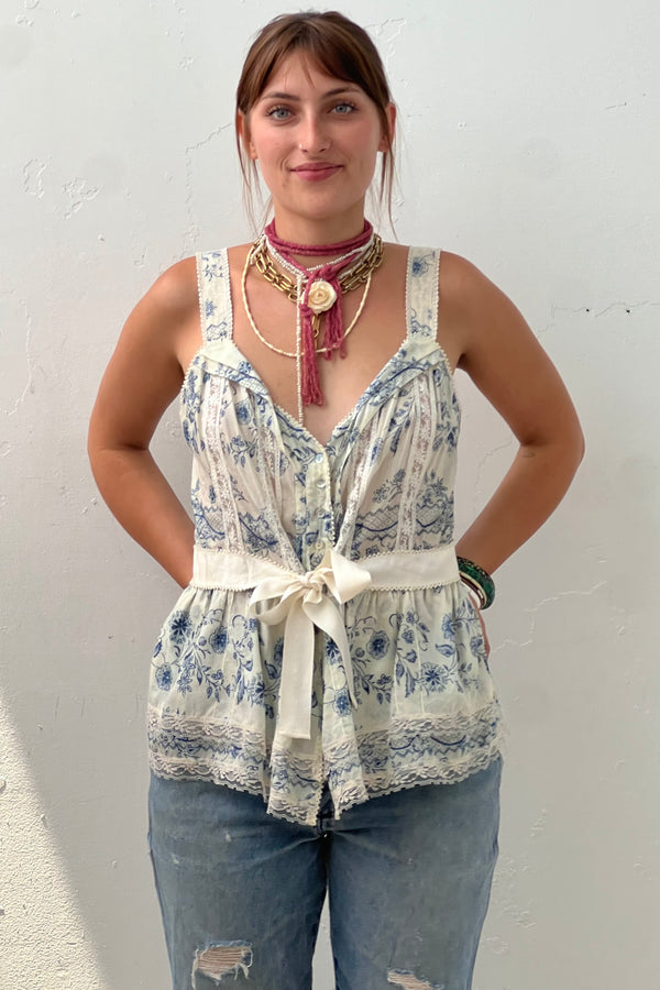 Vintage Voile Top, size M/L