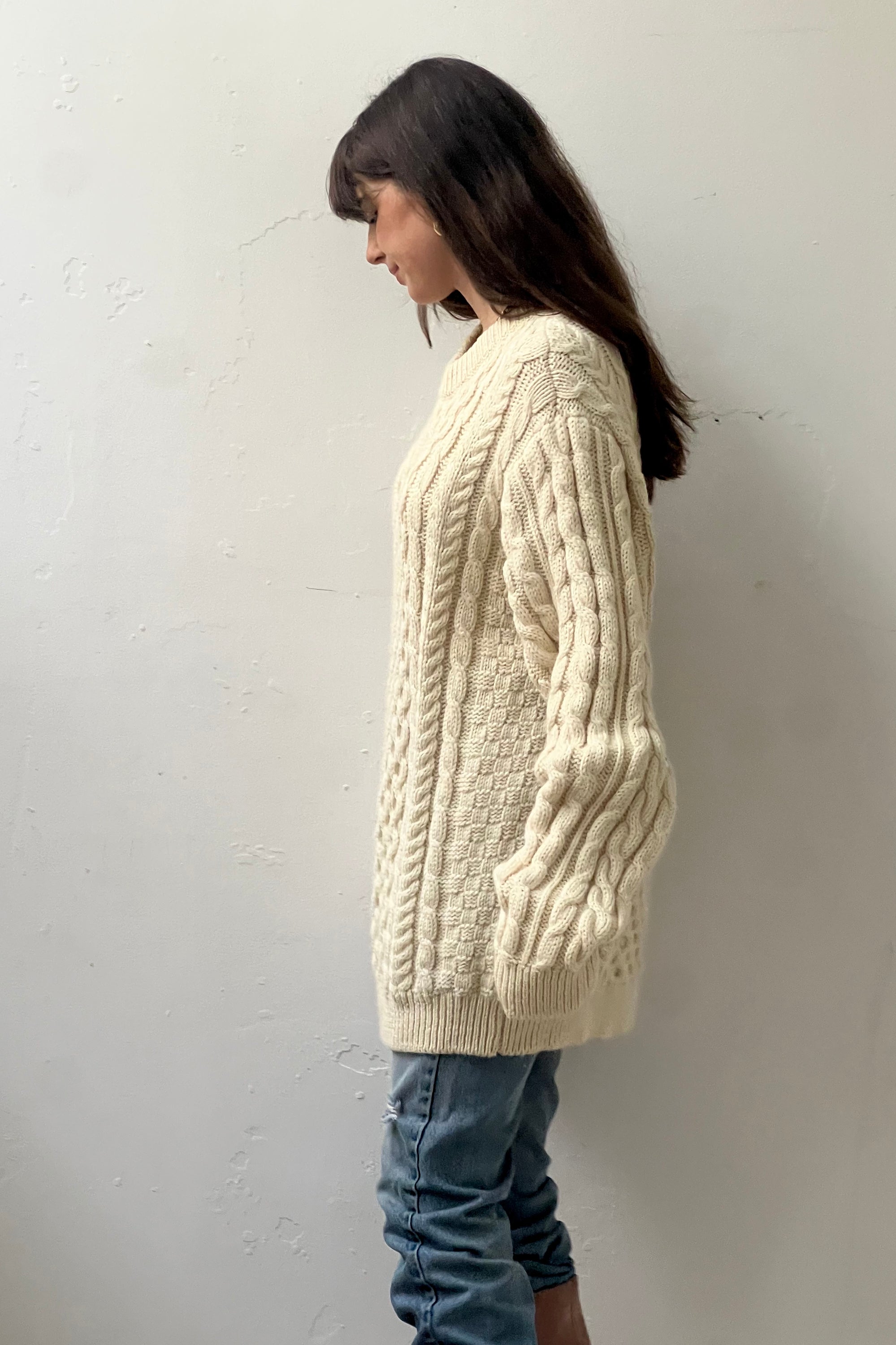 Vintage LL Bean Fisherman Sweater Selected by Anna Corinna
