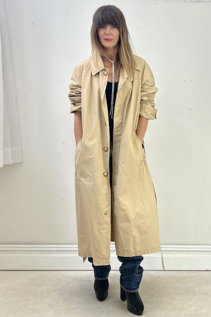 Nautica Cotton 80s Trench Vintage