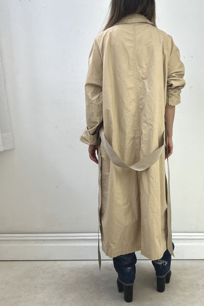Nautica Cotton 80s Trench Vintage