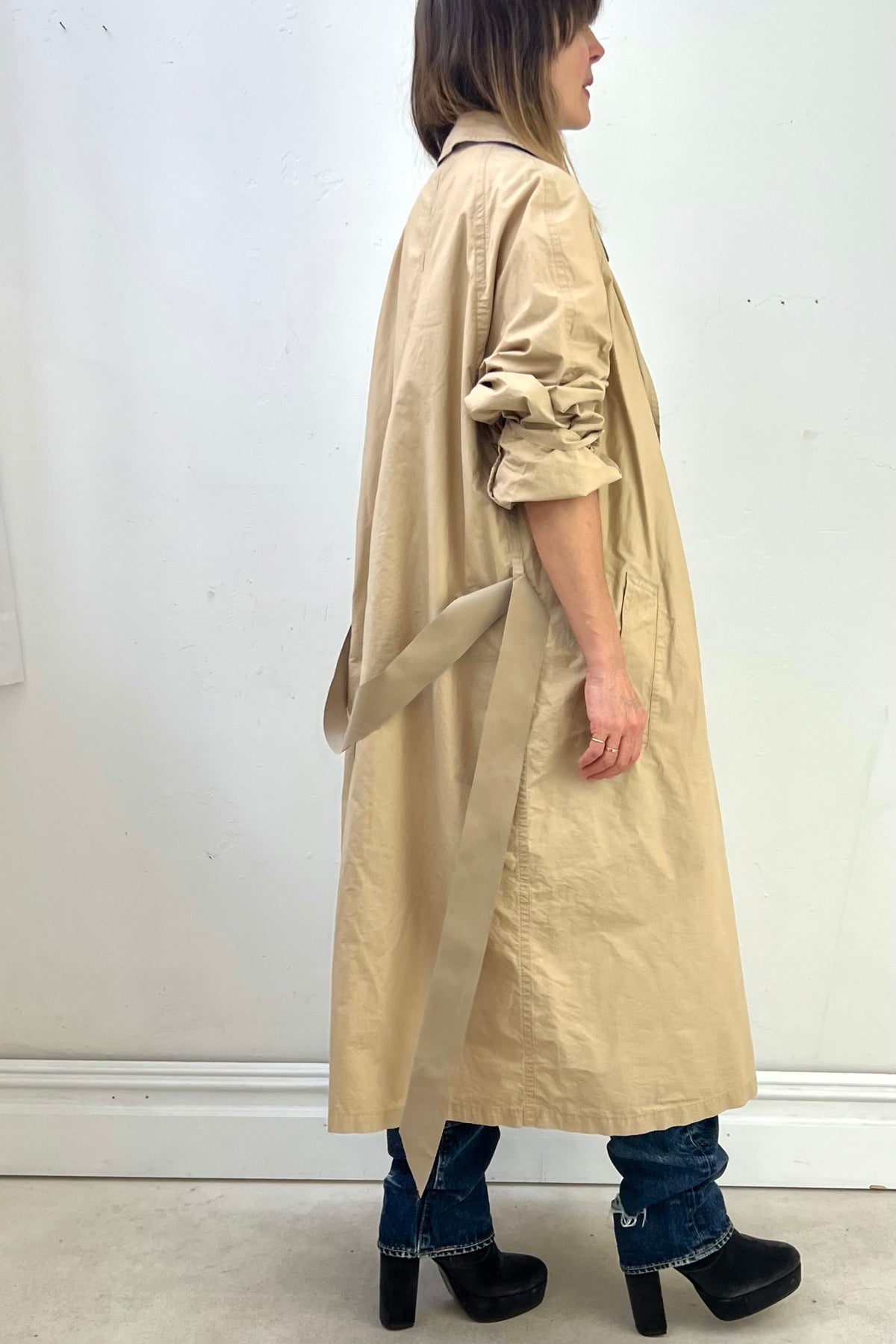 Nautica Cotton 80s Trench Vintage