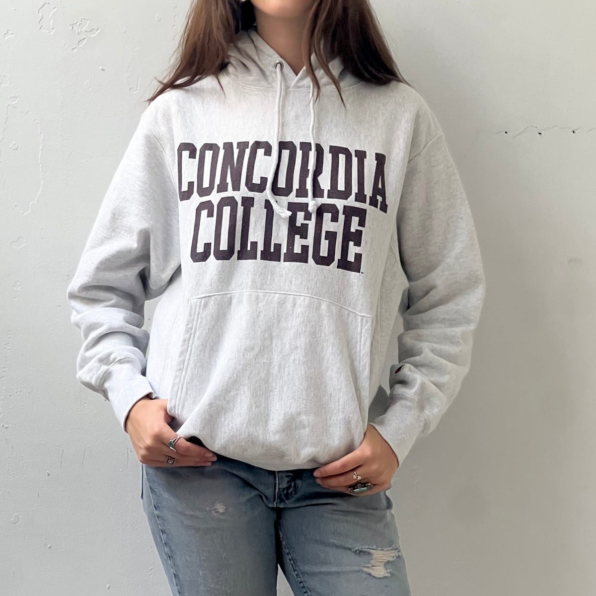Vintage Champion Reverse Weave Concordia Hoodie Selected by Anna Corin