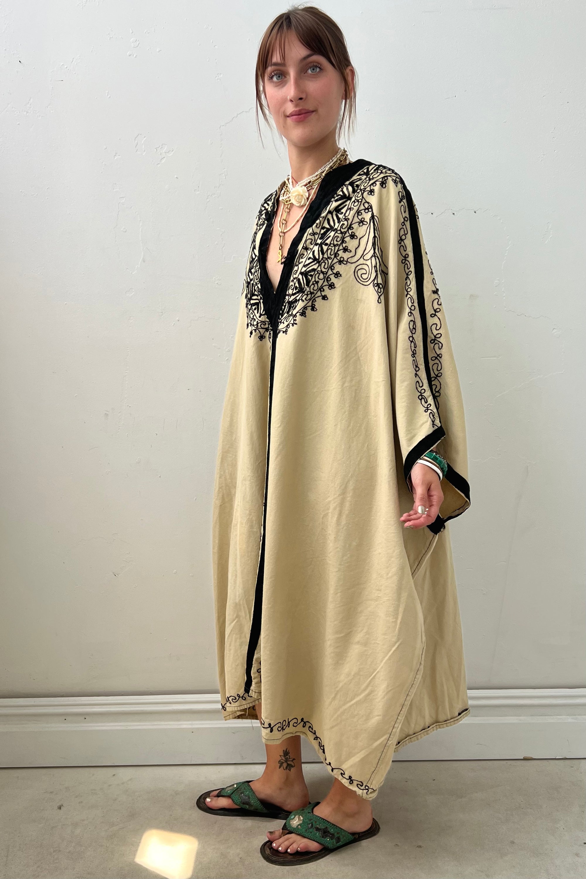 Vintage Embellished Caftan Selected by Anna Corinna
