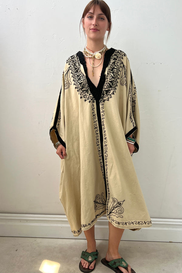 Vintage Embellished Caftan, size L/XL