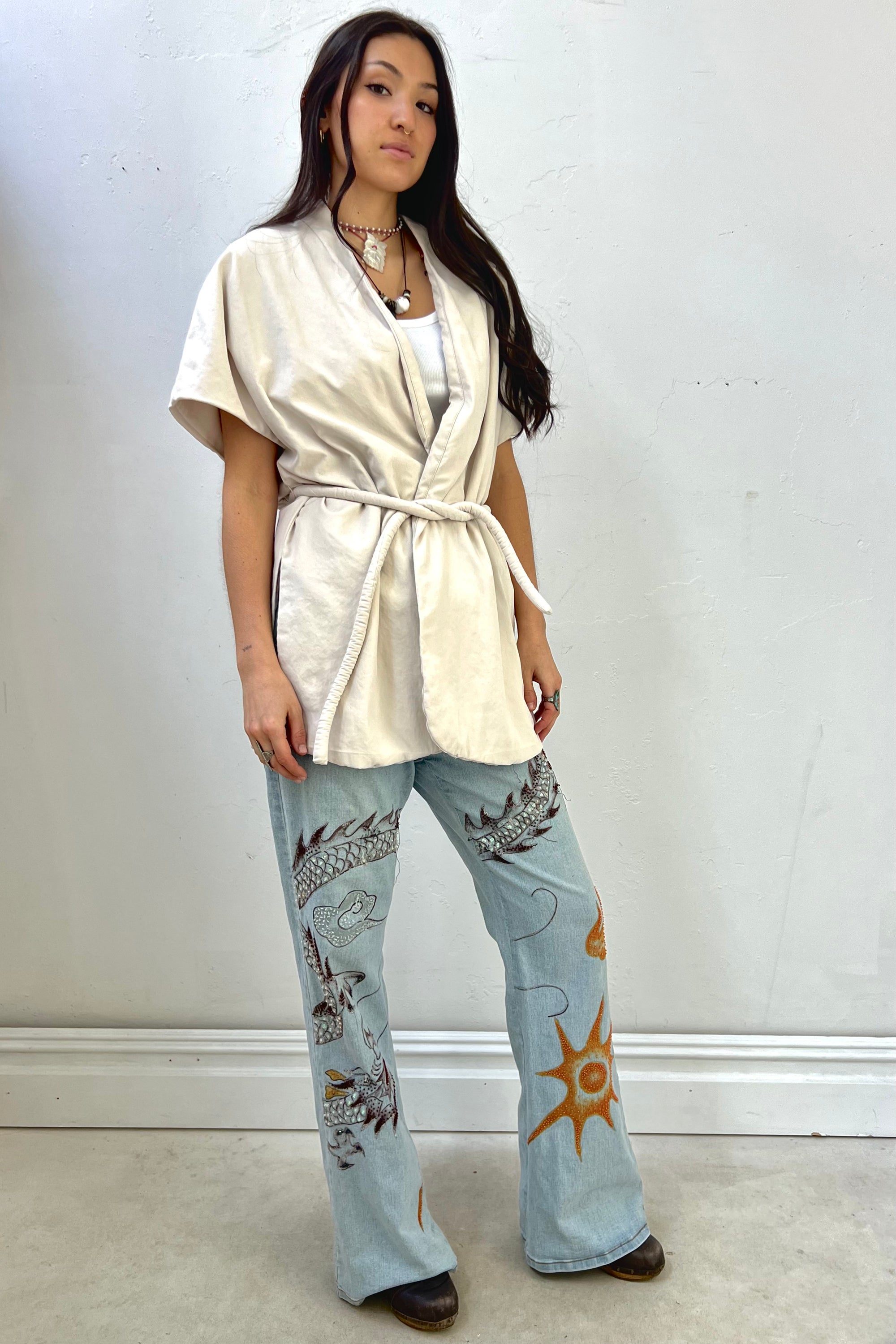 Anna Corinna Reworked Vintage Quilted and Patched Jacket