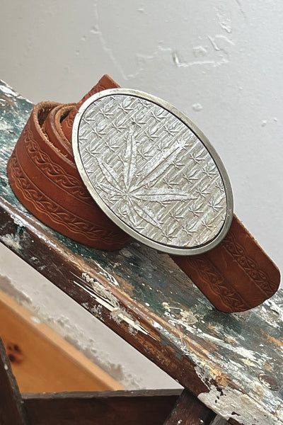 Five Leaf Leather 70s Belt and Buckle