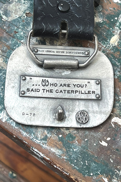 Alice in Wonderland Leather 1974 Belt and Buckle