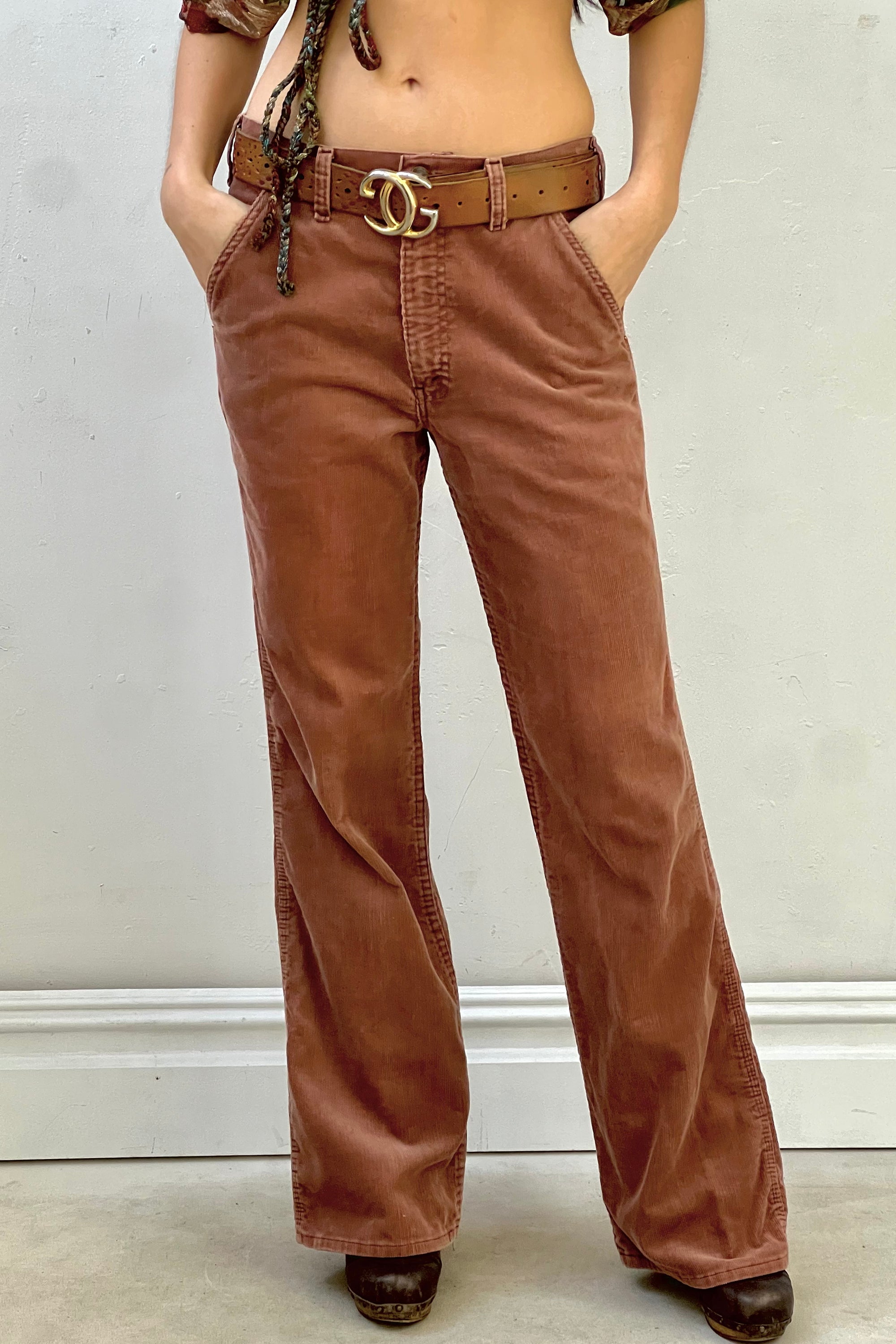 Vintage Levi's Buckleback Corduroy Flare Pants