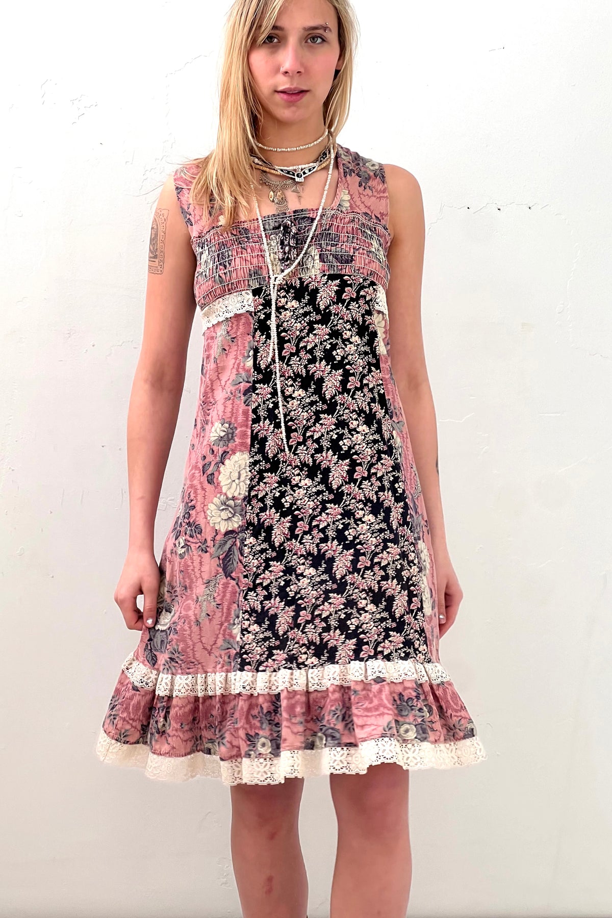 Vintage Print Sundress, Cotton