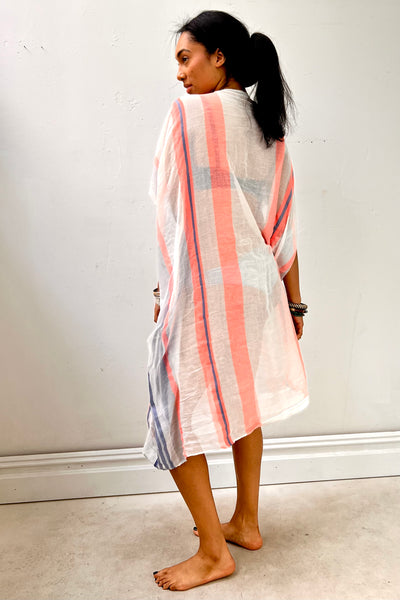 Anna Corinna Reworked Sheer Striped Smock Dress, Cotton blend, view 2