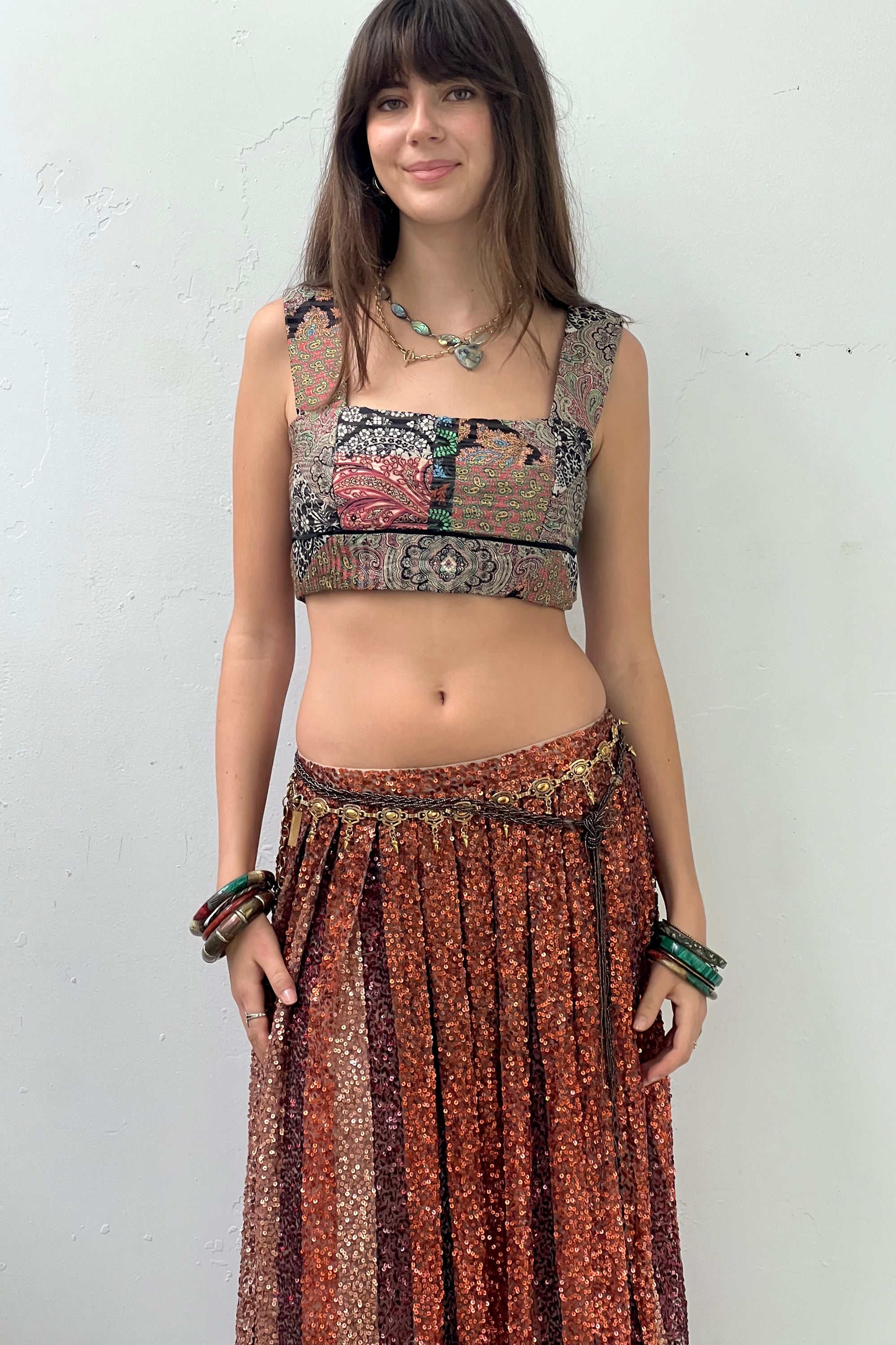 Vintage Oscar de la Renta Silk Top Selected by Anna Corinna