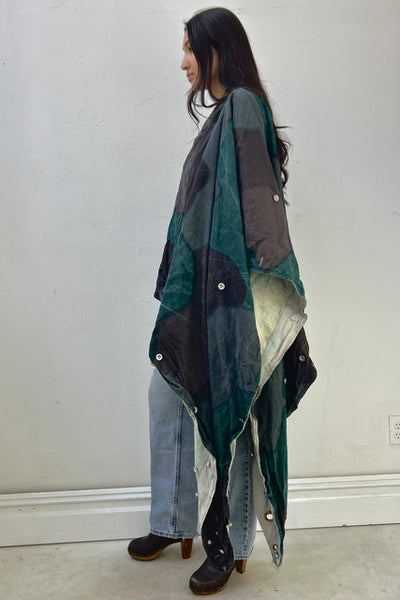 Poncho Camo 1960s Military Reworked Vintage