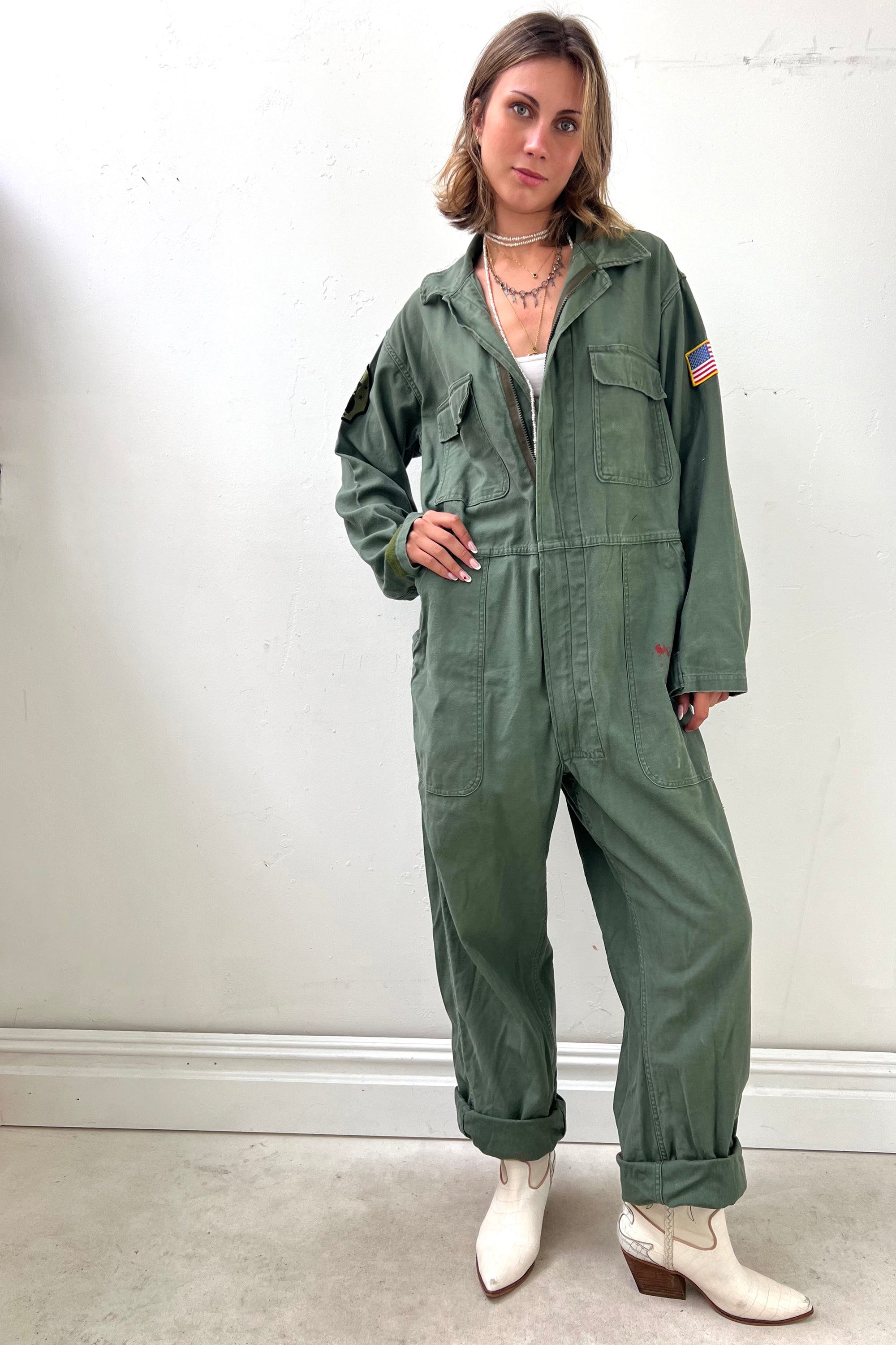 Vintage Army Jumpsuit Selected by Anna Corinna