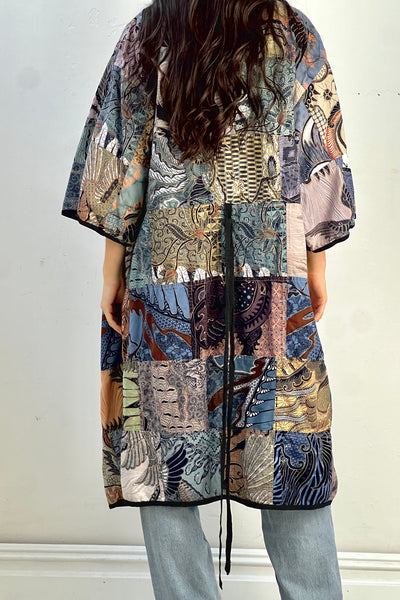 Vintage Batiq Patchwork Kimono, view 3