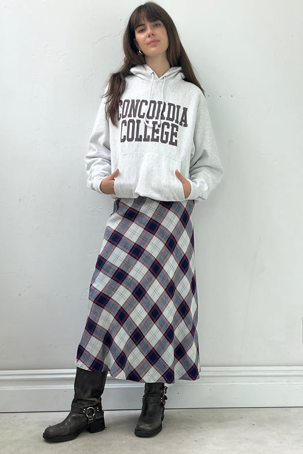 Vintage Wool Plaid Anne Klein Skirt, Wool