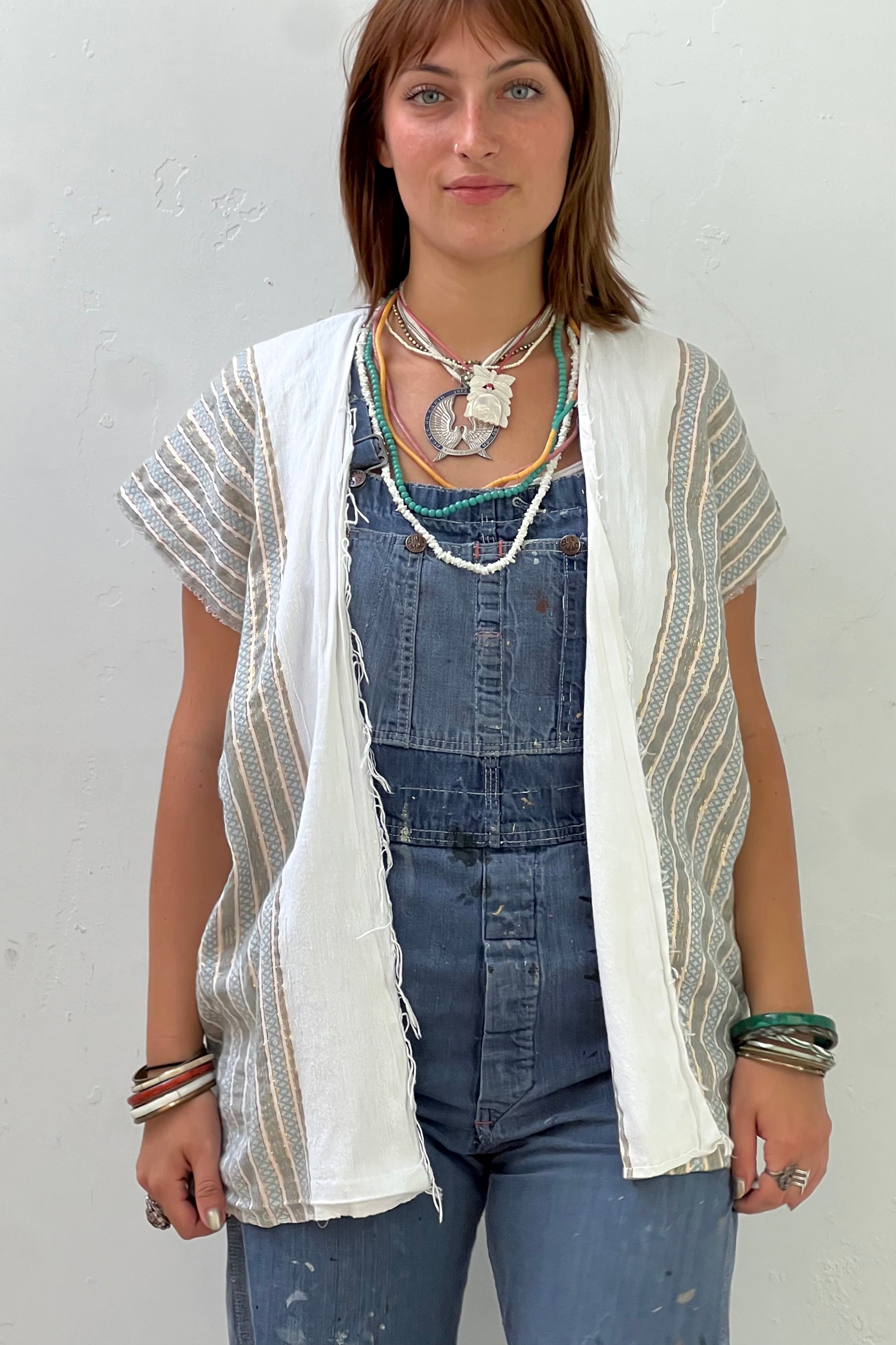 Anna Corinna Reworked Vintage Aegean Woven Blanco Jacket