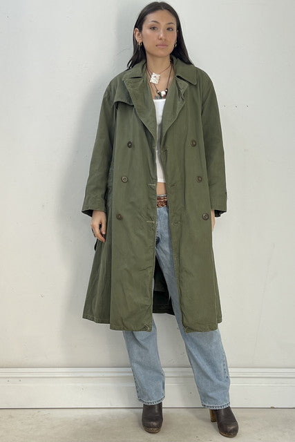 Military Cotton 60s Trench Vintage