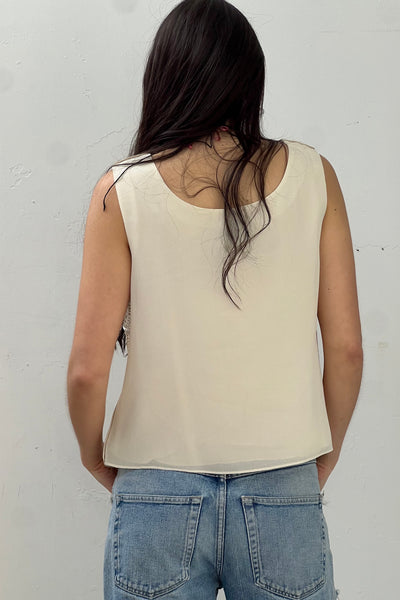 Vintage Handmade Lacy Tank, view 3
