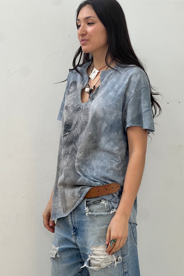 Vintage Wolf Tie Dye T