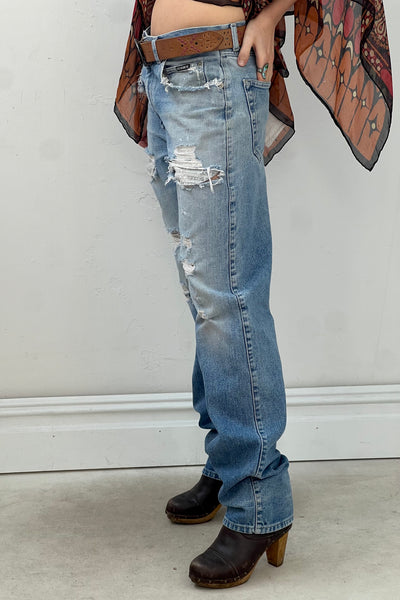 Vintage Thrashed Joe Boxer Jeans, view 3