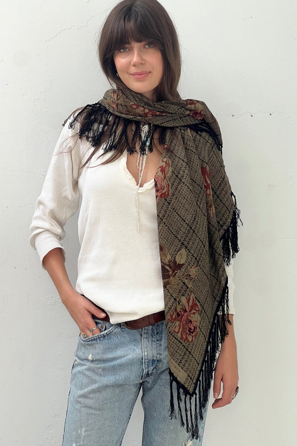 Vintage Ralph Lauren Wool Shawl, Wool