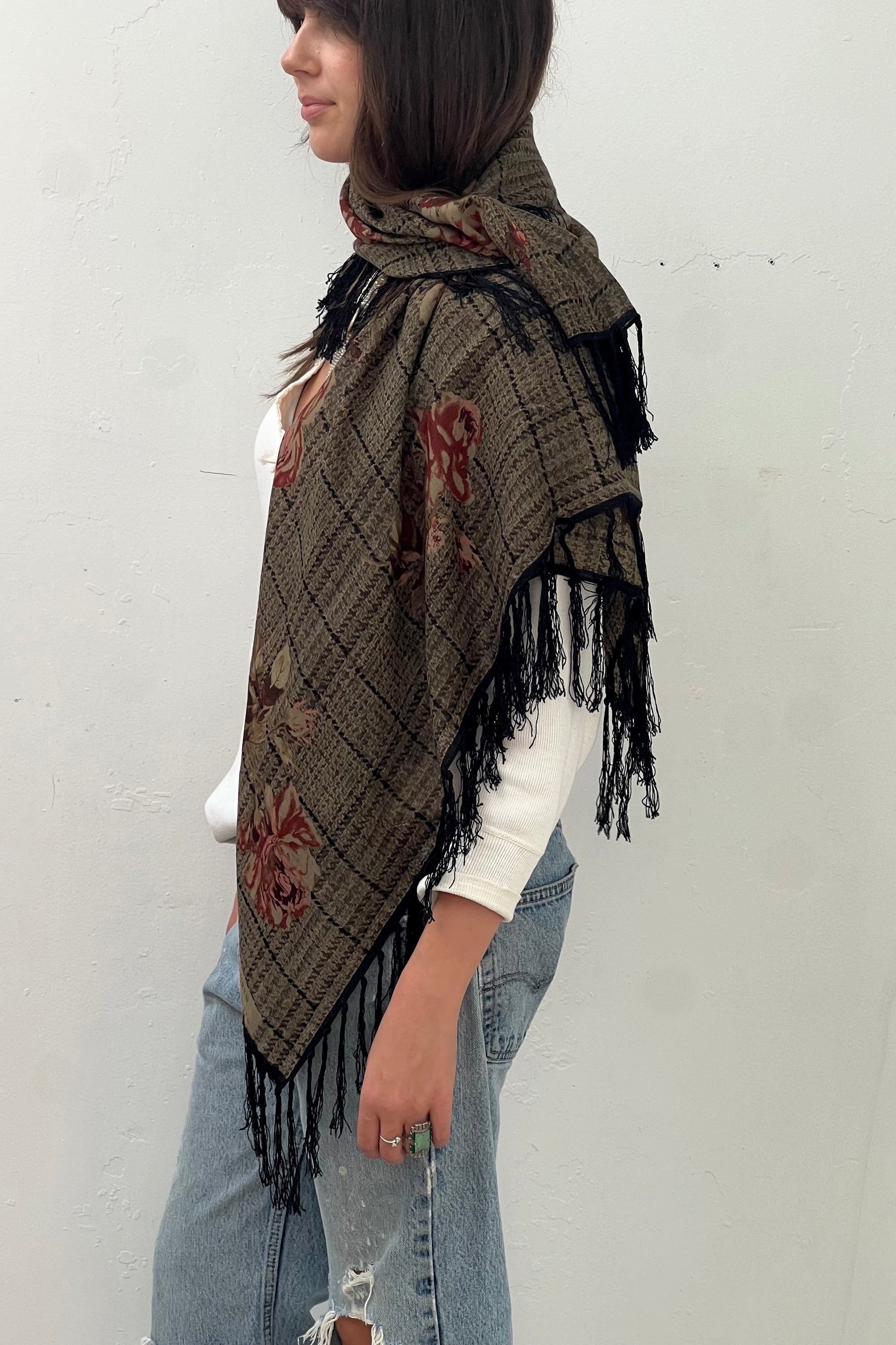 Vintage Ralph Lauren Wool Shawl Selected by Anna Corinna