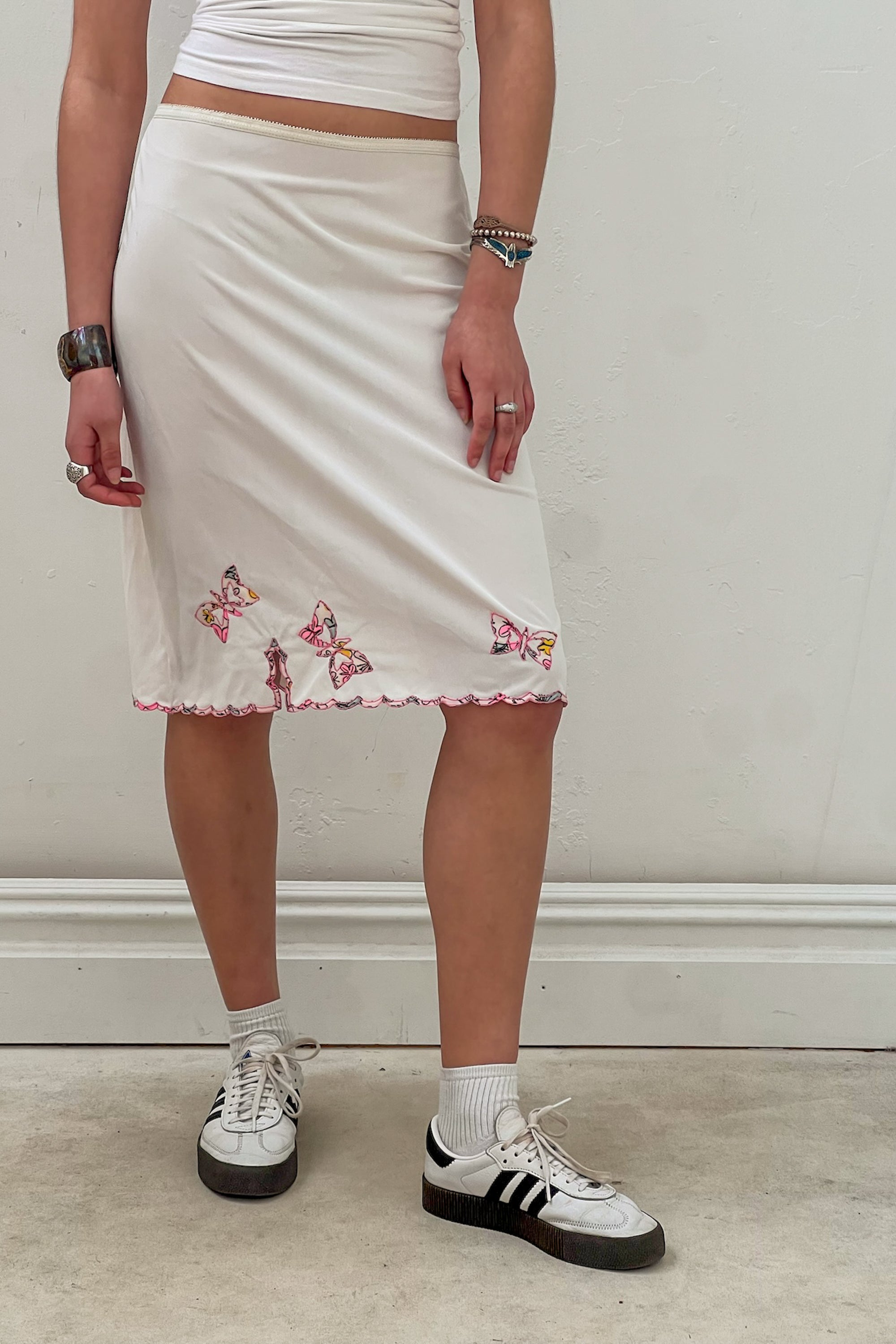 Vintage Butterflies Slip Skirt