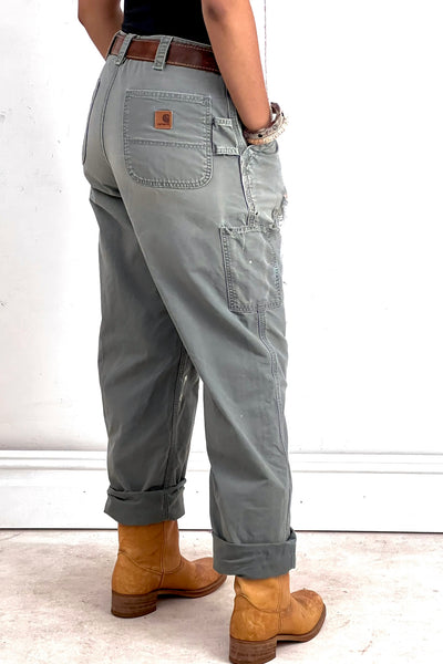 Vintage Worn and Torn Carhartt Pants, Cotton, view 3